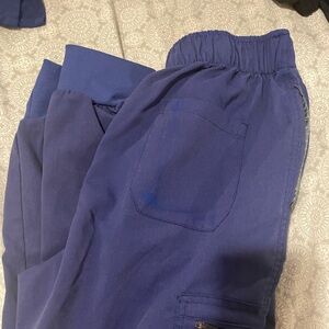 Dark blue jogger scrub pants